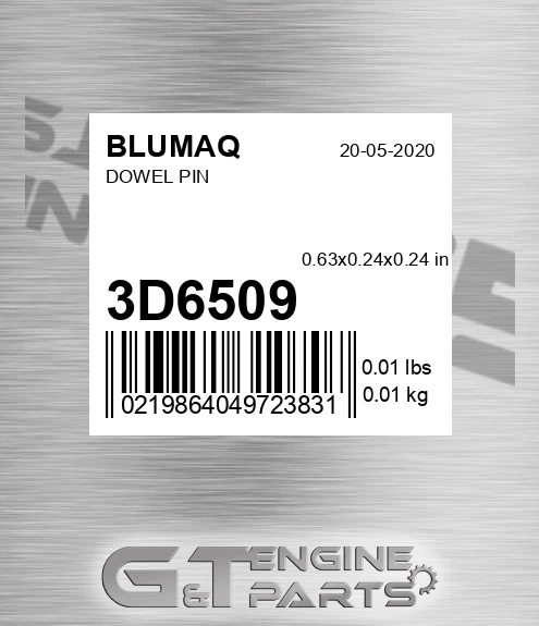 3D-6509 BLUMAQ Dowel Pin
