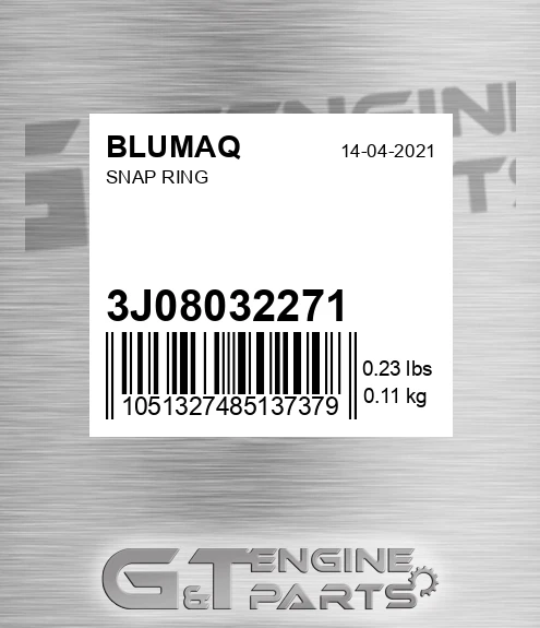3J08032271 Snap Ring
