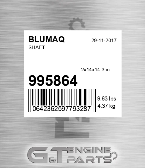 995864 Shaft for BLUMAQ