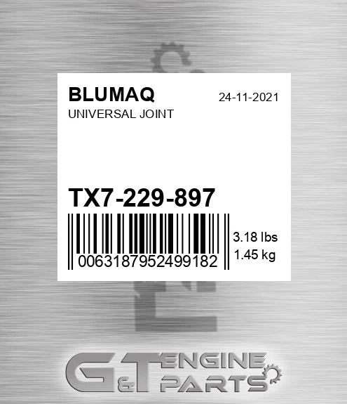 TX7-229-897 Universal Joint for BLUMAQ