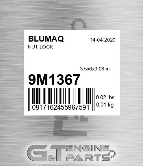 9M-1367 Nut Lock