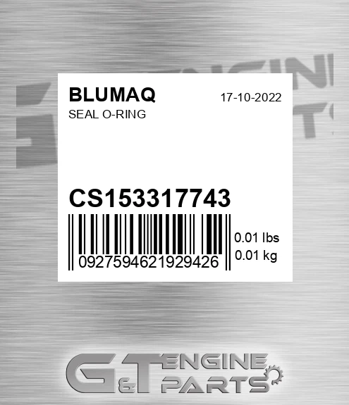 CS153317743 Seal O-ring