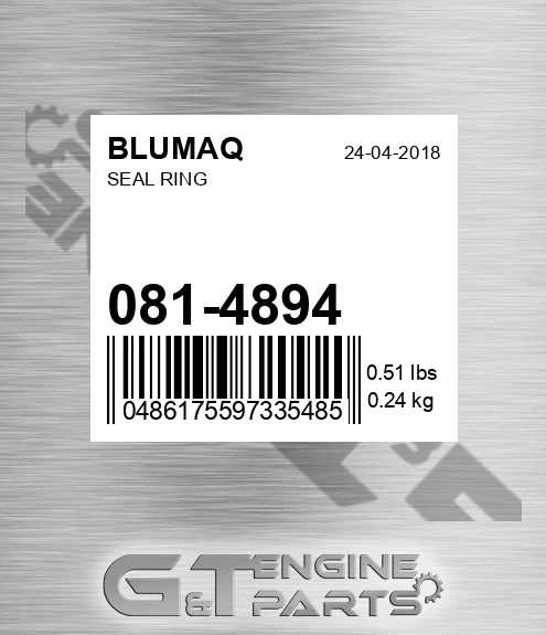 081-4894 Seal Ring for BLUMAQ