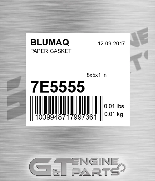 7E-5555 Paper Gasket for BLUMAQ