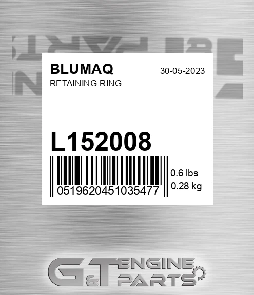 L152008 Retaining Ring