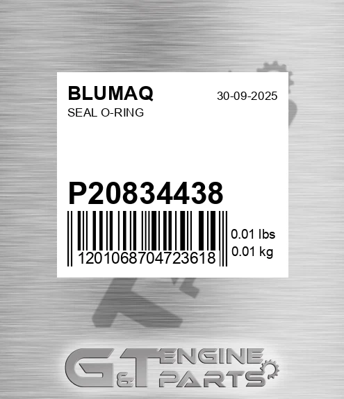 P20834438 Seal O-ring for BLUMAQ