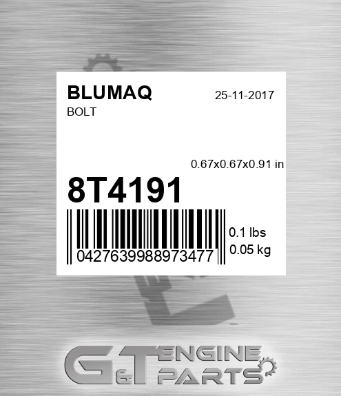 8T-4191 Bolt
