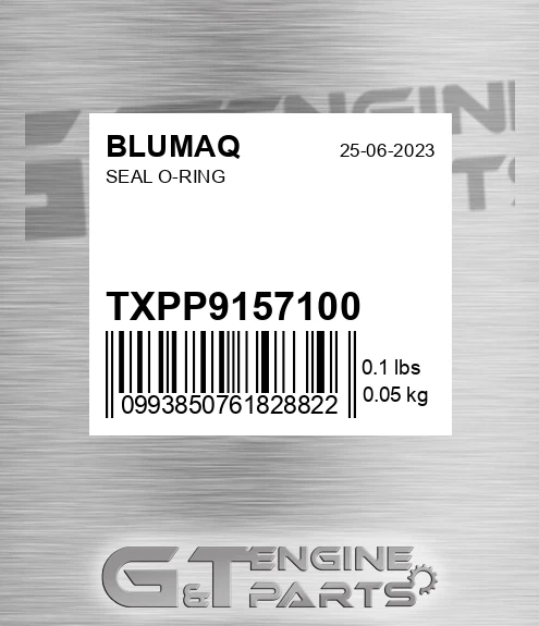 TXPP9157100 Seal O-ring for BLUMAQ