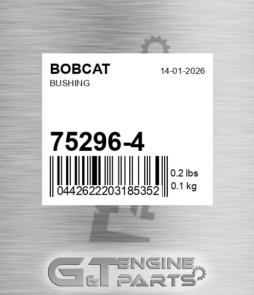 75296-4 Bushing for BOBCAT