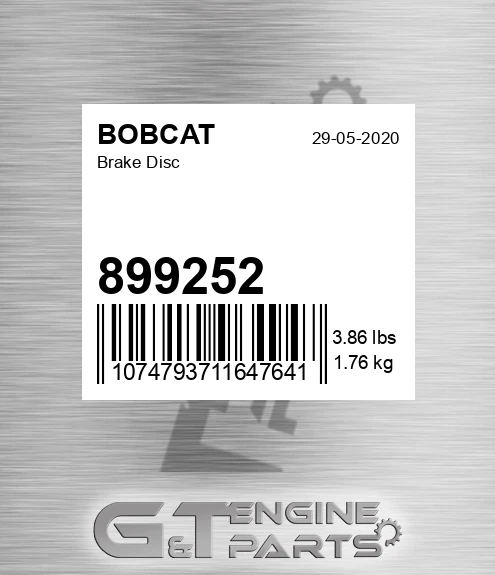 89925-2 Brake Disc for BOBCAT