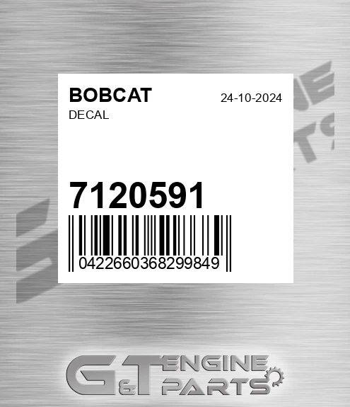 7120591 BOBCAT Decal