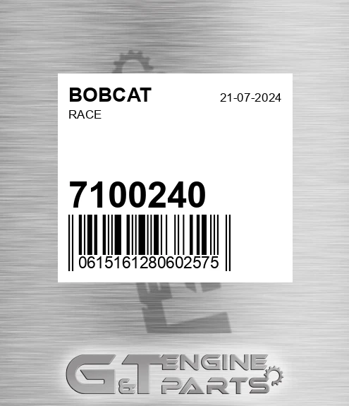7100240 BOBCAT Race