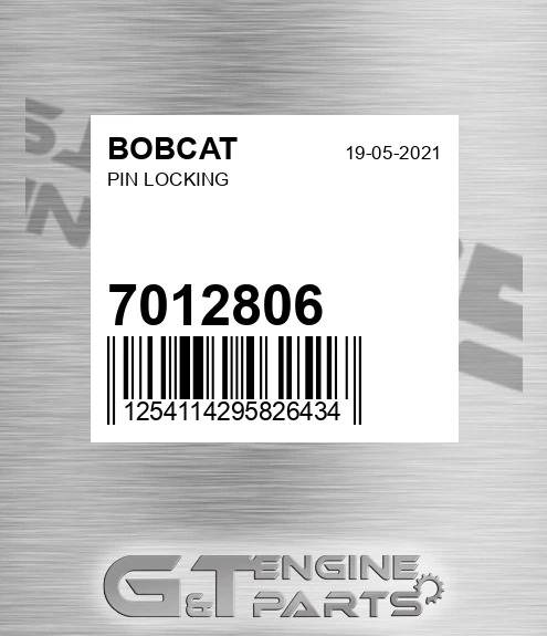 7012806 BOBCAT Pin Locking