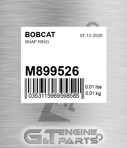 M89952.6 Snap Ring for BOBCAT