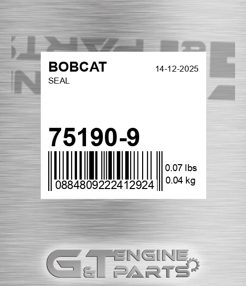 75190-9 Seal for BOBCAT
