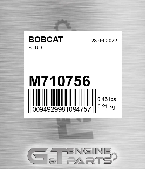 M71075.6 Stud for BOBCAT