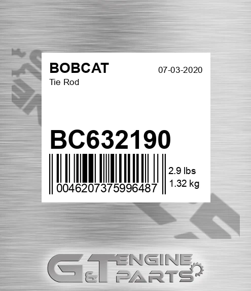 BC632190 BOBCAT Tie Rod