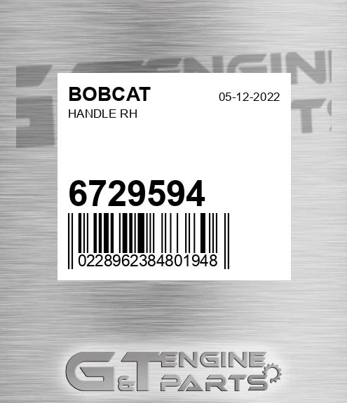 6729594 BOBCAT Handle Rh