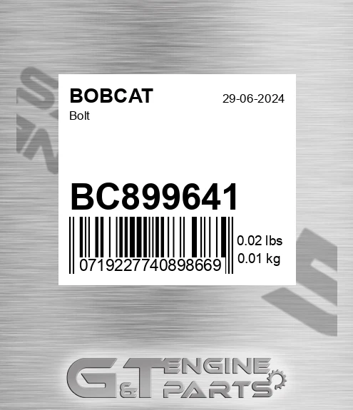 BC899641 Bolt