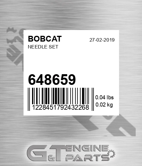 64865-9 Needle Set for BOBCAT