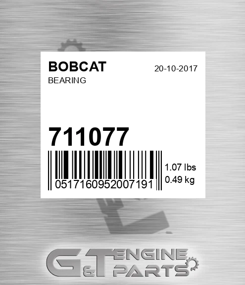 71107-7 Bearing for BOBCAT