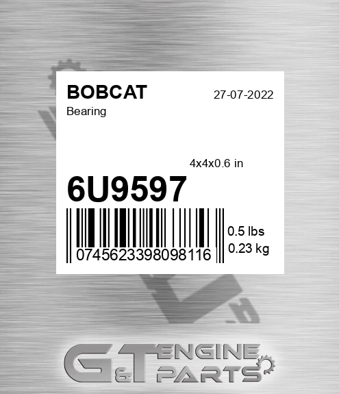 6U9597 Bearing for BOBCAT
