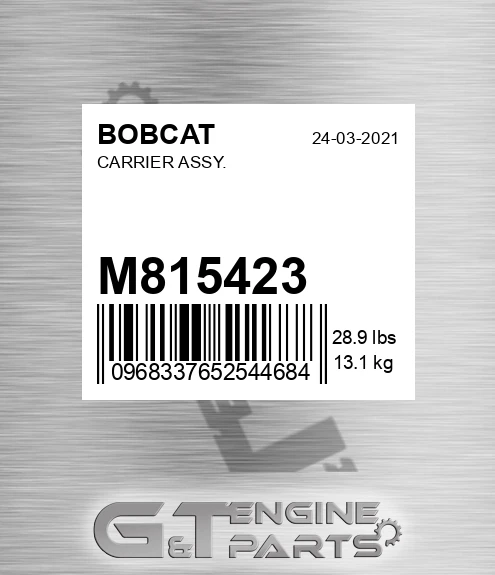 M81542.3 Carrier Assy. for BOBCAT