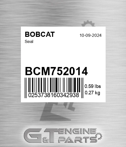 BCM752014 Seal for BOBCAT