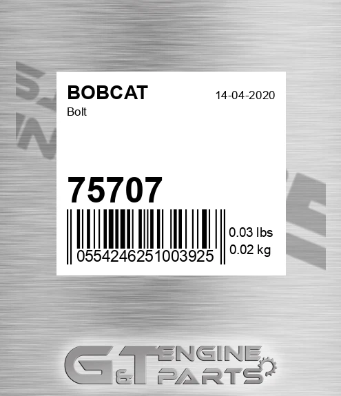 75707 Bolt
