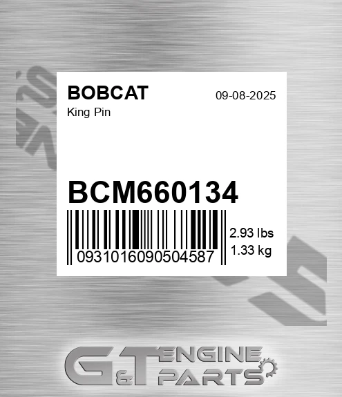 BCM660134 King Pin for BOBCAT