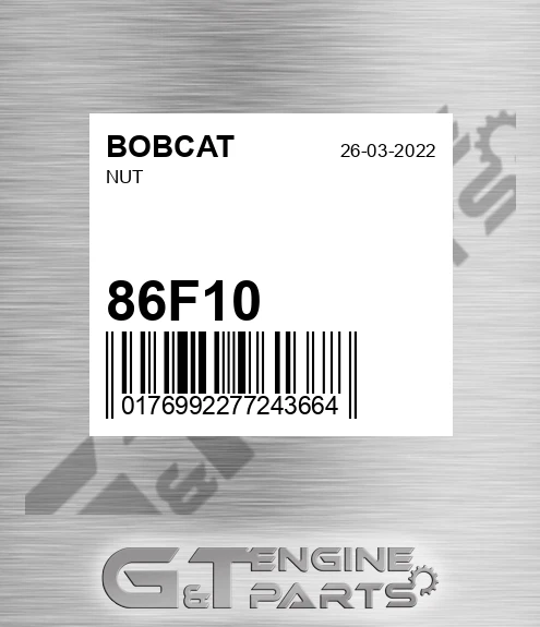 86F10 Nut