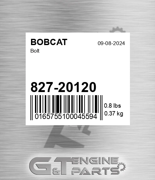 827-20120 Bolt