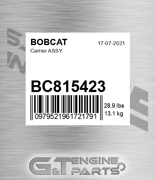 BC81542-3 Carrier Assy. for BOBCAT
