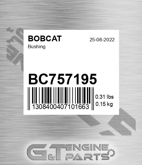 BC757195 Bushing for BOBCAT