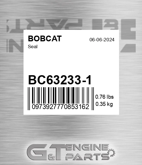 BC632331 Seal for BOBCAT