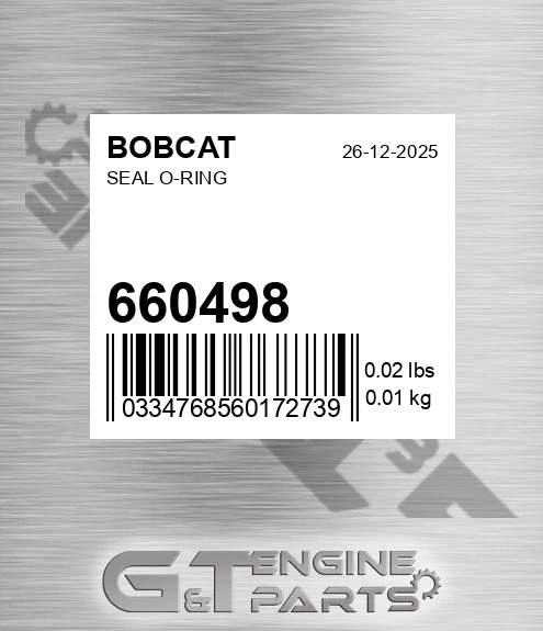 66049-8 Seal O-ring for BOBCAT