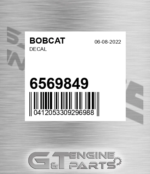 6569849 BOBCAT Decal
