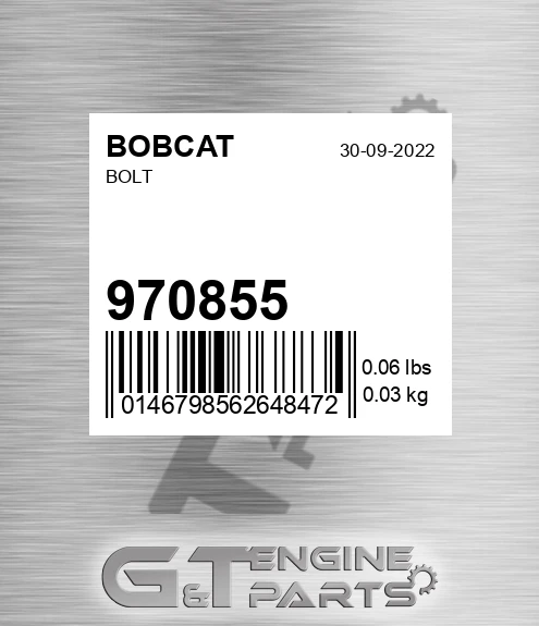 97085-5 Bolt for BOBCAT
