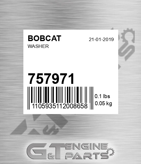 75797.1 Washer for BOBCAT