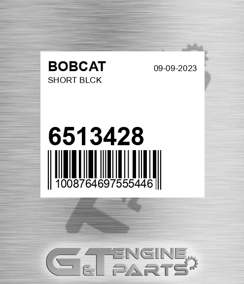 6513428 BOBCAT Short Blck