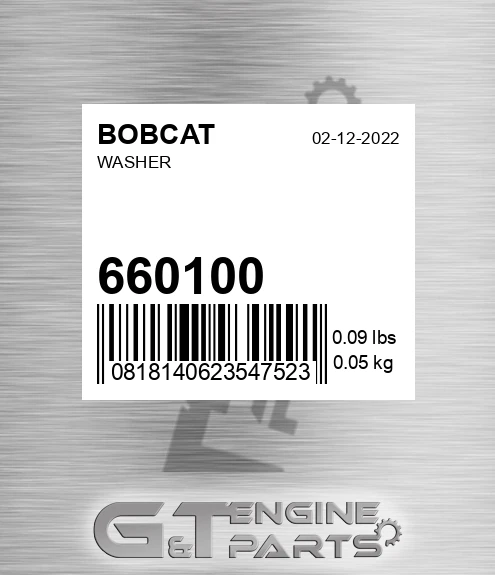 66010-0 Washer for BOBCAT
