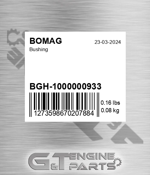 BGH-1000000933 Bushing