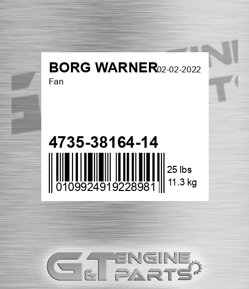 4735-38164-14 Fan for BORG WARNER