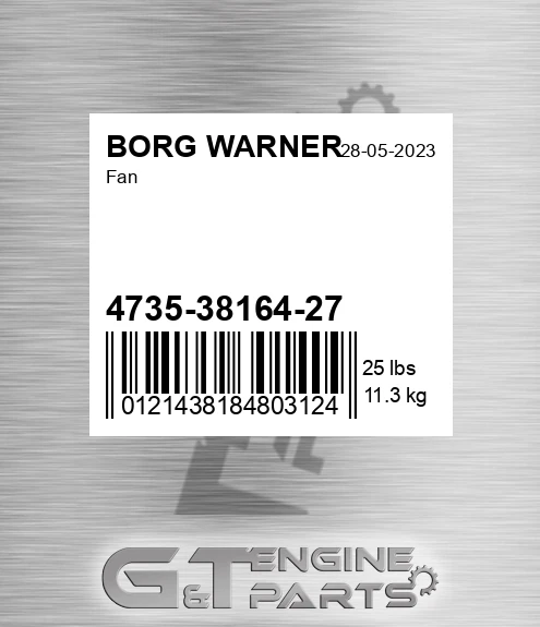 4735-38164-27 Fan for BORG WARNER