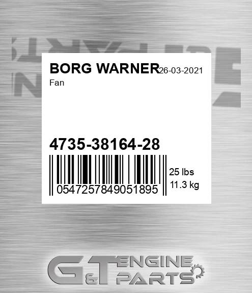 4735-38164-28 Fan for BORG WARNER
