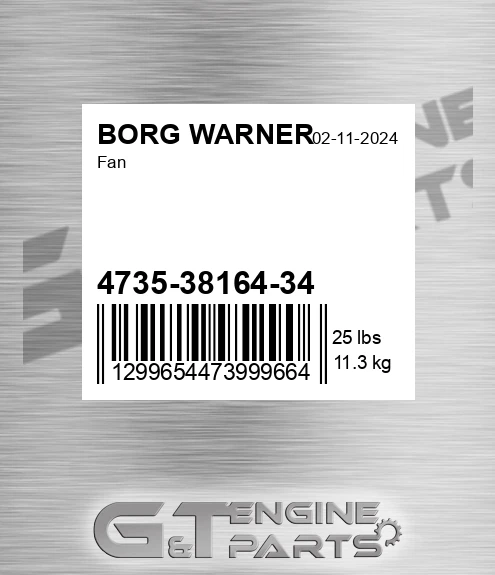 4735-38164-34 Fan for BORG WARNER