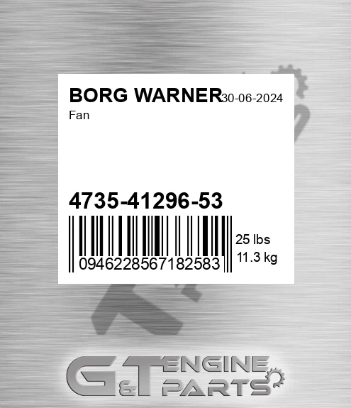 4735-41296-53 Fan for BORG WARNER