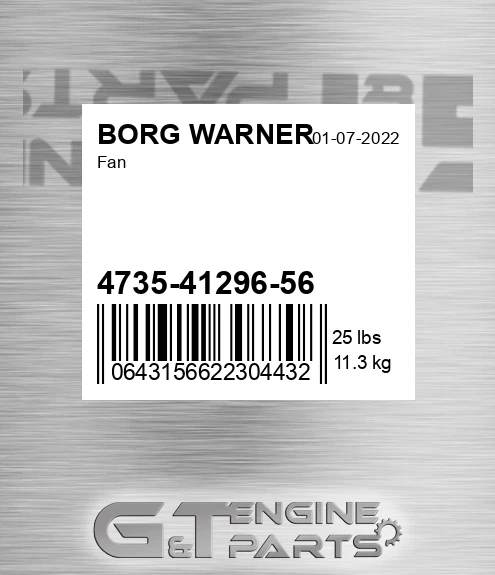 4735-41296-56 Fan for BORG WARNER