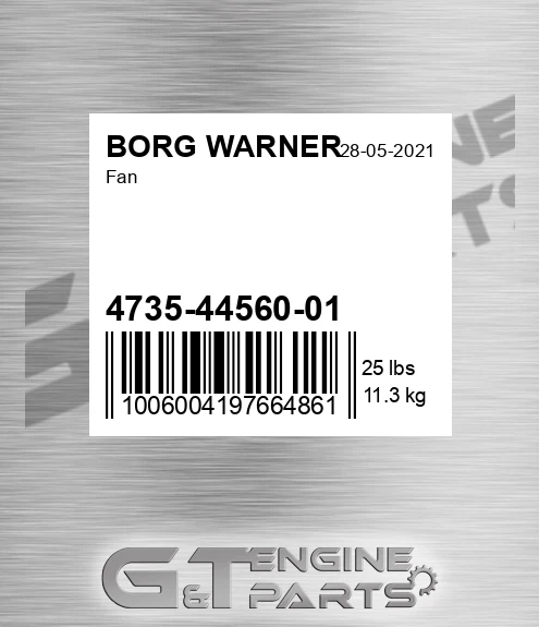 4735-44560-01 Fan for BORG WARNER