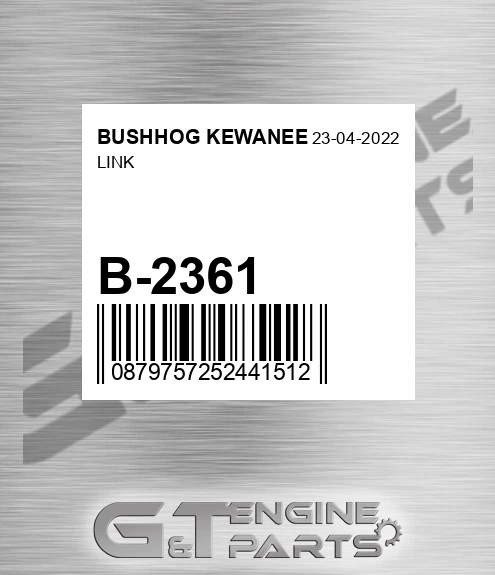B-2361 Link for BUSHHOG KEWANEE